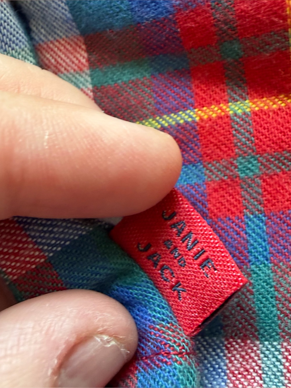 Janie & Jack | EUC - Tartan Holiday Flannel PJ Set | Size 4 - Picture 5 of 9